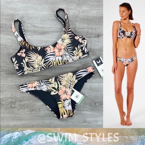 ☀️RIP CURL☀️ PARADISE CALLING UP TO A D-DD PARADISE CALLING CHEEKY BIKINI - Picture 1 of 16